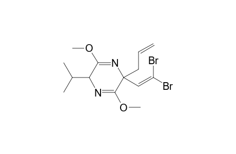 5-Allyl-5-(2',2'-dibromoethenyl)-2,5-dihydro-2-isopropyl-3,6-dimethoxypyrazine