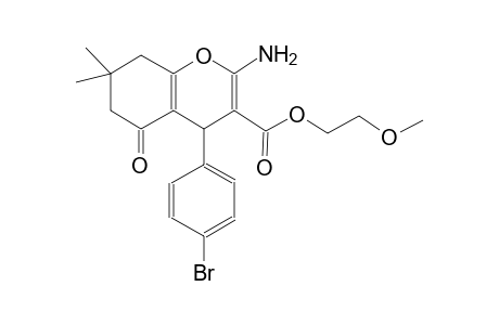 2-methoxyethyl 2-amino-4-(4-bromophenyl)-7,7-dimethyl-5-oxo-5,6,7,8-tetrahydro-4H-chromene-3-carboxylate