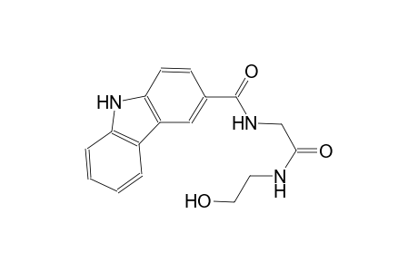 N-{2-[(2-hydroxyethyl)amino]-2-oxoethyl}-9H-carbazole-3-carboxamide