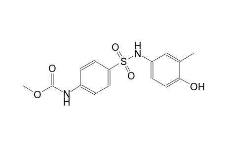 methyl 4-[(4-hydroxy-3-methylanilino)sulfonyl]phenylcarbamate
