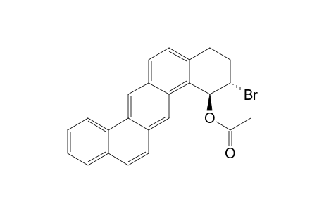 Dibenz[a,h]anthracen-1-ol, 2-bromo-1,2,3,4-tetrahydro-, acetate, trans-(.+-.)-