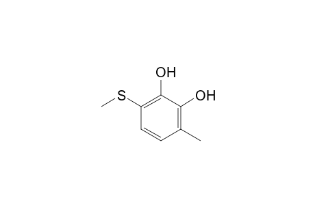 3-methyl-6-(methylthio)benzene-1,2-diol
