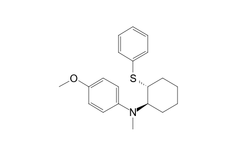 trans-1-[N-Methyl-N-(4-methoxyphenyl)]amino-2-(phenylthio)cyclohexane
