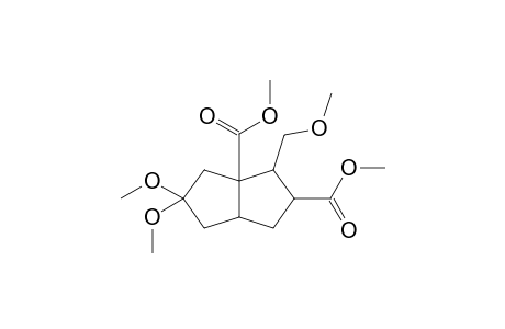 Dimethyl hexahydro-5,5-dimethoxy-3-(methoxymethyl)-2,3a(1H)-pentalenedicarboxylate