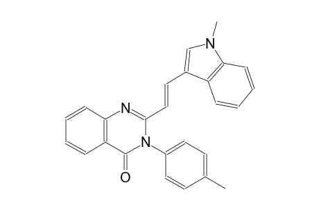 4(3H)-quinazolinone, 2-[(E)-2-(1-methyl-1H-indol-3-yl)ethenyl]-3-(4-methylphenyl)-