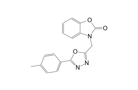 3-{[5-(4-methylphenyl)-1,3,4-oxadiazol-2-yl]methyl}-1,3-benzoxazol-2(3H)-one