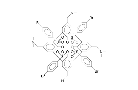 5,11,17,23-Tetrakis(dimethylaminomethyl)-25,26,27,28-tetrakis([4-bromo-phenylsulfonyl]-oxy)-calix(4)arene