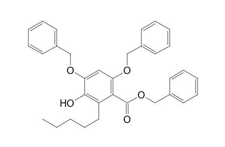 benzyl 4,6-dibenzyloxy-3-hydroxy-2-penytlbenzoate