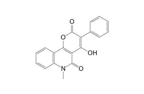 4-Hydroxy-6-methyl-3-phenyl-2H-pyrano[3,2-c]quinoline-2,5(6H)-dione