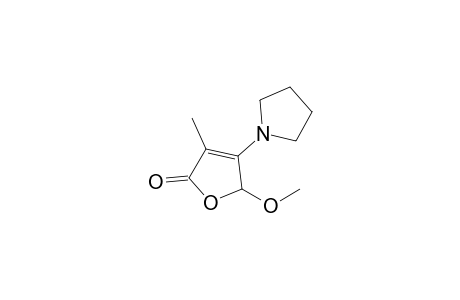 3-Methyl-5-methoxy-4-(1'-pyrrolidinyl)-2(5H)-furanone