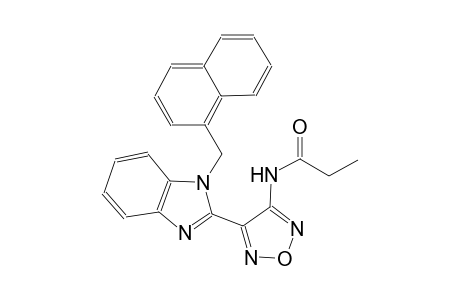N-{4-[1-(1-naphthylmethyl)-1H-benzimidazol-2-yl]-1,2,5-oxadiazol-3-yl}propanamide