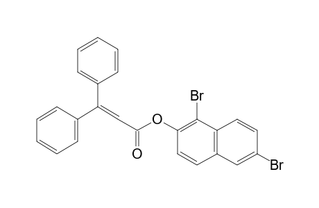3,3-DIPHENYLACRYLIC ACID, 1,6-DIBROMO-2-NAPHTHYL ESTER
