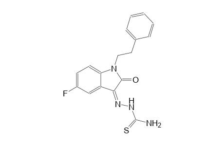 (3Z)-5-fluoro-1-(2-phenylethyl)-1H-indole-2,3-dione 3-thiosemicarbazone