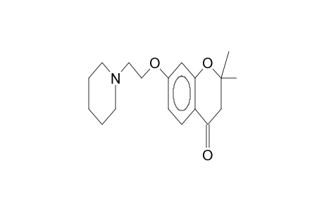 2,2-Dimethyl-7-[2-(1-piperidinyl)ethoxy]-2,3-dihydro-4H-chromen-4-one