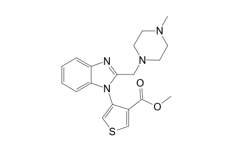 2-[4(N)-methylpiperazin-1-yl]methyl-1-[(4'-methoxycarbonyl)thien-3'-yl]benzimidazole