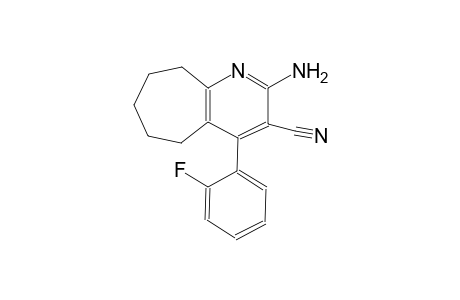 5H-Cyclohepta[b]pyridine-3-carbonitrile, 6,7,8,9-tetrahydro-2-amino-4-(2-fluorophenyl)-
