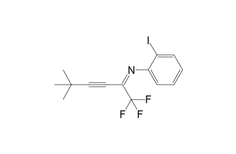 2-Iodo-N-(1,1,1-trifluoro-5,5-dimethylhex-3-yn-2-ylidene)aniline