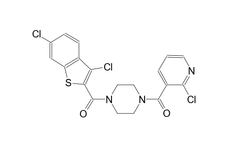 1-[(2-chloro-3-pyridinyl)carbonyl]-4-[(3,6-dichloro-1-benzothien-2-yl)carbonyl]piperazine