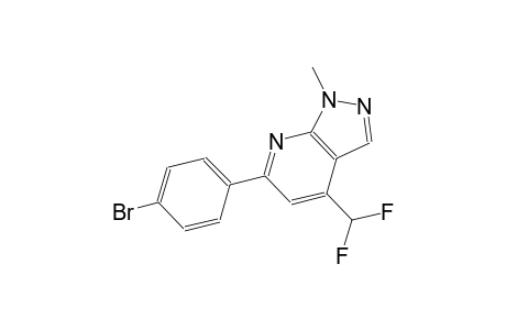1H-pyrazolo[3,4-b]pyridine, 6-(4-bromophenyl)-4-(difluoromethyl)-1-methyl-