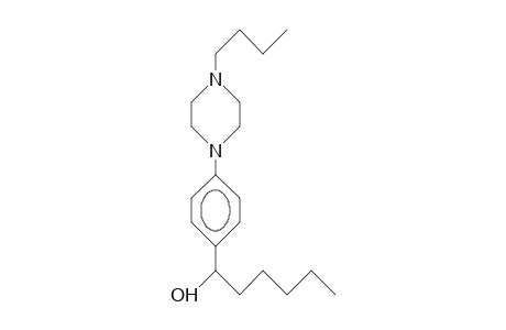 N-Butyl-N'-(4-[1-hydroxy-hexyl]-phenyl)-piperazine