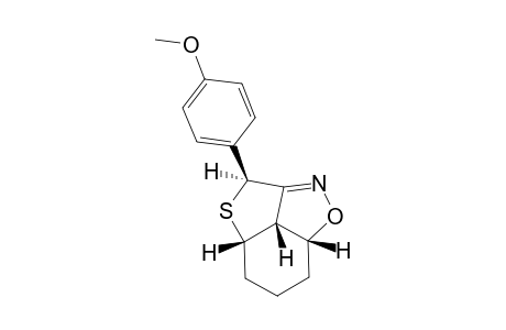 trans-3-(4-Methoxyphenyl)-2-thia-5-aza-6-oxatricyclo[5.3.1.0(4,11)]undec-4-ene