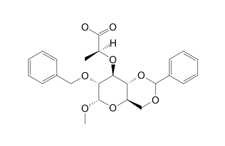 METHYL_2-O-BENZYL-4,6-BENZYLIDENE-3-O-[(S)]-1-CARBOXYETHYL]-ALPHA-D-GLUCOPYRANOSIDE
