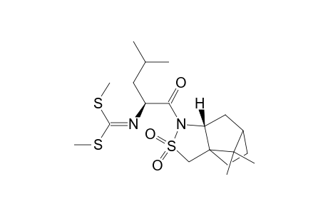 (2R)-N-{(2S)-2-{[bis(Methylthio)methylidene]amino}-4-methylpentan-1-oyl}-bornane-10,2-sultam