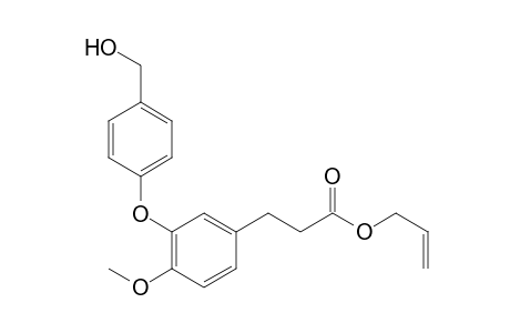Allyl 3-[3'-(p-(hydroxymethyl)phenoxy)-4'-methoxyphenyl]-propanoate