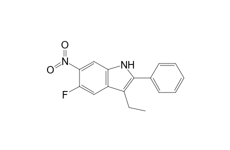 3-Ethyl-5-fluoro-6-nitro-2-phenylindole
