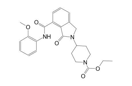 ethyl 4-{7-[(2-methoxyanilino)carbonyl]-1-oxo-1,3-dihydro-2H-isoindol-2-yl}-1-piperidinecarboxylate