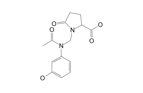 1-[(N-ACETYL-3-HYDROXYANILINO)-METHYL]-PYROGLUTAMIC-ACID