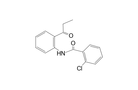 2-Chloro-N-(2-propionylphenyl)benzamide