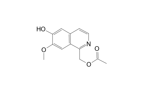 (6-Hydroxy-7-methoxy-1-isoquinolyl]methanol acetate