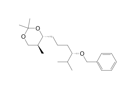 (4R,5S)-2,2,5-trimethyl-4-[(4S)-5-methyl-4-phenylmethoxy-hexyl]-1,3-dioxane