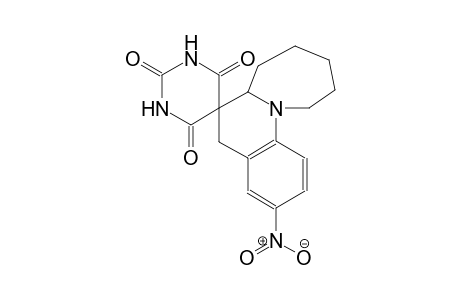 3-nitro-6a,7,8,9,10,11-hexahydro-1'H,5H-spiro[azepino[1,2-a]quinoline-6,5'-pyrimidine]-2',4',6'(3'H)-trione