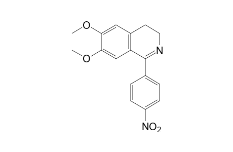 3,4-dihydro-6,7-dimethoxy-1-(p-nitrophenyl)isoquinoline