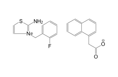 2-amino-3-(2-fluorobenzyl)-1,3-thiazol-3-ium 1-naphthylacetate