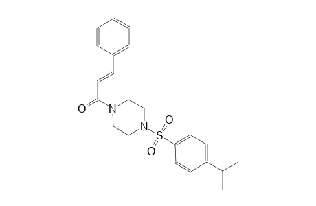 piperazine, 1-[[4-(1-methylethyl)phenyl]sulfonyl]-4-[(2E)-1-oxo-3-phenyl-2-propenyl]-
