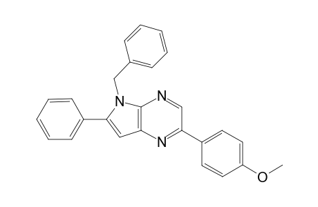 5-Benzyl-6-(4-methoxyphenyl)-2-phenyl-5H-pyrrolo[2,3-b]pyrazine