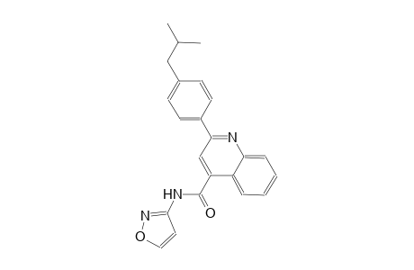 2-(4-isobutylphenyl)-N-(3-isoxazolyl)-4-quinolinecarboxamide