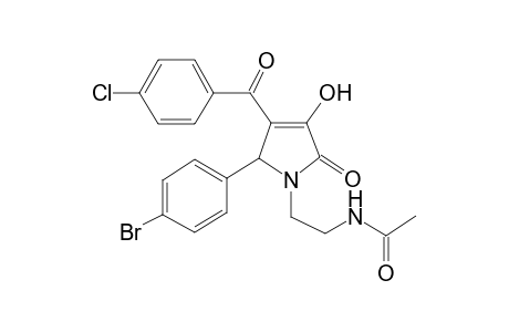 N-[2-[2-(4-bromo-phenyl)-3-(4-chloro-benzoyl)-4-hydroxy-5-oxo-2,5-dihydro-pyrrol-1-yl]-ethyl]-acetamide