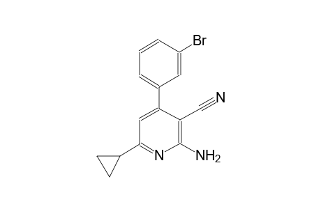 2-amino-4-(3-bromophenyl)-6-cyclopropylnicotinonitrile