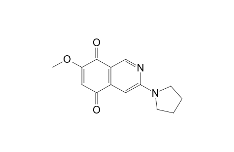 3-(Pyrrolidinyl)-7-methoxy-5,8-isoquinolinedione