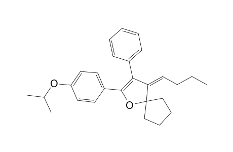4-Butylidene-3-phenyl-2-(4-isopropoxyphenyl)-1-oxaspiro[4.4]non-2-ene