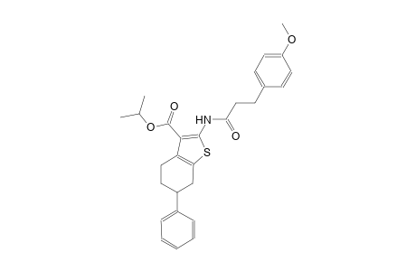 isopropyl 2-{[3-(4-methoxyphenyl)propanoyl]amino}-6-phenyl-4,5,6,7-tetrahydro-1-benzothiophene-3-carboxylate