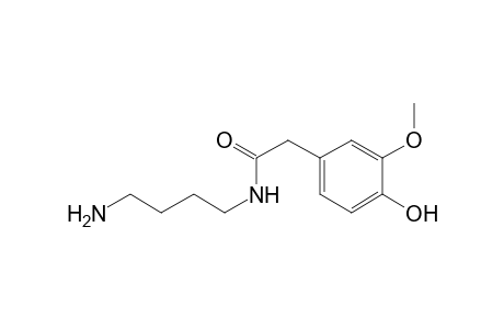 N-(4-aminobutyl)-4-hydroxy-3-methoxyphenylacetamide