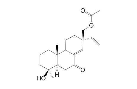 7-Oxo-17-acetoxy-19-nor-isopimara-8(14),15-dien-4.beta.-ol
