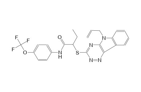 butanamide, 2-[[5-(2-propenyl)-5H-[1,2,4]triazino[5,6-b]indol-3-yl]thio]-N-[4-(trifluoromethoxy)phenyl]-
