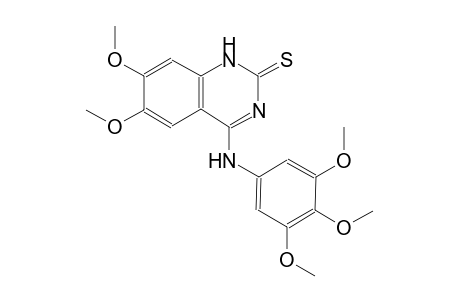 6,7-dimethoxy-4-(3,4,5-trimethoxyanilino)-2(1H)-quinazolinethione