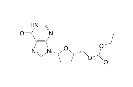 2',3'-Dideoxy-5'-O-ethoxycarbonylinosine